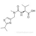 Acide (S) -2- (3 - ((2-isopropylthiazol-4-yl) méthyl) -3-méthyluréido) -3-méthylbutanoïque CAS 154212-61-0